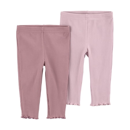 Carter's Child of Mine Baby Girl Pants, 2-Pack, Months Now $7.00