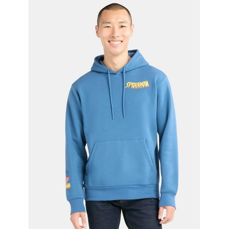 Marvel Spider-Man Men's Graphic Print Hoodie with Long Sleeves