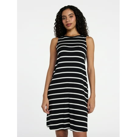 Time and Tru Women’s Sleeveless Knit Swing Dress Now $2.90