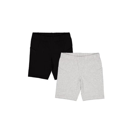 Wonder Nation Girls Bike Short with Pockets, 2-Pack, & Now $4.50