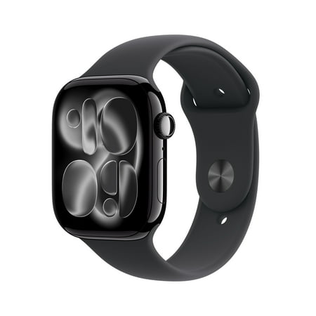 Apple Watch Series 11 [GPS 46mm] Smartwatch with Jet Black Aluminum Case Now $309.00