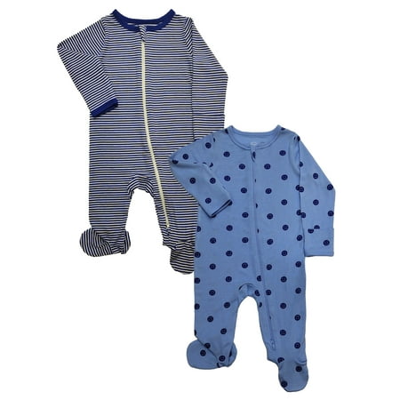 Wonder So Soft Modal by Wonder Nation Baby Unisex Two-Way Zipper Footed Sleep N Play Now $8.98
