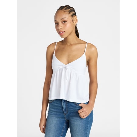 No Boundaries Babydoll Cami Top, Women's XXS-XXL