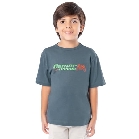 Wonder Nation Boy's Short Sleeve Elevated Graphic T-Shirt, & Husky