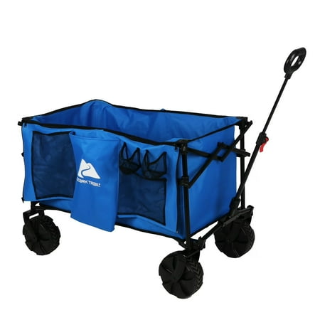 Ozark Trail All-Terrain Big Bucket Cart Wagon, Blue Now $64.97