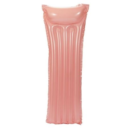 Bluescape Pink Transparent Air Mat, Inflatable Pool Float, Age 14 & up Now $1.97 at Walmart
