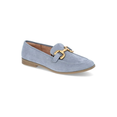 Time and Tru Women's Faux Leather Buckle Loafers Now $9.49
