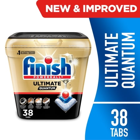 Finish Ultimate Quantum Dishwasher Pods, Dishwasher Detergent Dish Soap, 50% More Now $12.48
