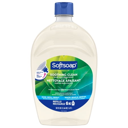 Softsoap Soothing Clean Liquid Hand Soap with New Easy Pour Spout, Aloe Vera Fresh Scent