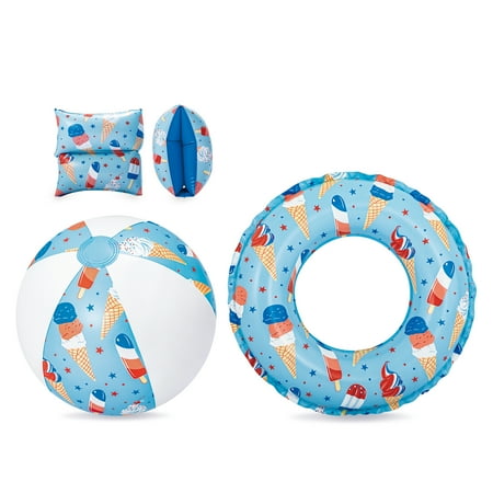 Bluescape Inflatable Sweets Swim Set, 3-Pack, Arm Band Floats, Swim Tube Now $4.97 at Walmart
