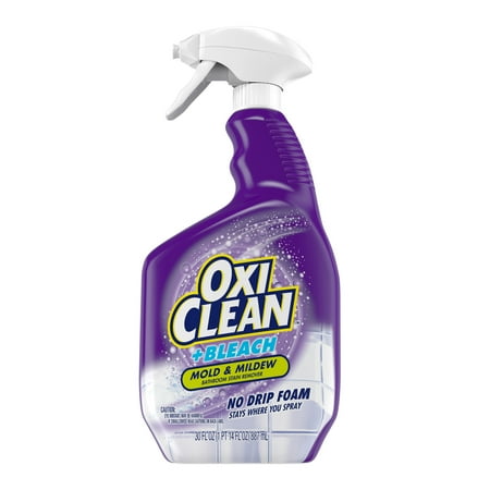 OxiClean Plus Bleach, No Drip Foam, Mold & Mildew Bathroom Stain Remover, 30 oz Now $4.48