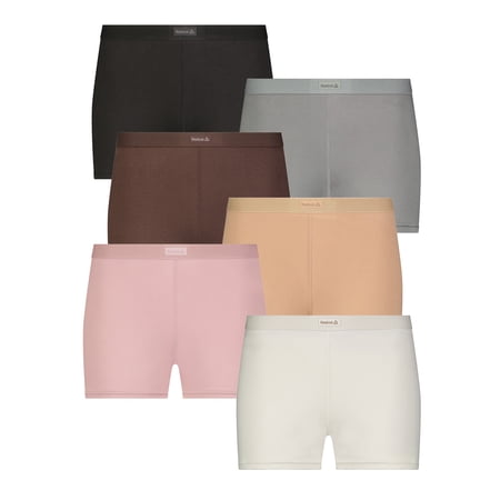 Reebok Women's Underwear Sport Soft Boyshort Panties, 6-Pack Now $15.88 at Walmart