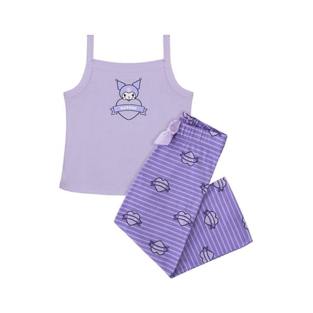 Hello Kitty x Wonder Nation Girls Tank and Sleep Pant Pajama Set, 2-Piece Now $8.29