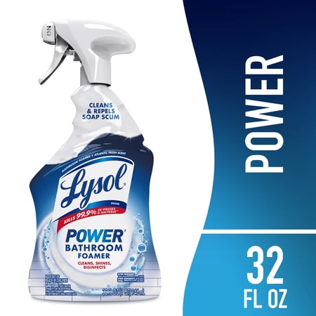 Lysol Power Foaming Bathroom Cleaner, Multipurpose Cleaner & Disinfectant Spray