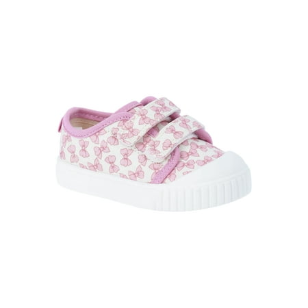Wonder Nation Baby Girls Two Strap Bump Toe Sneakers Now $9.98