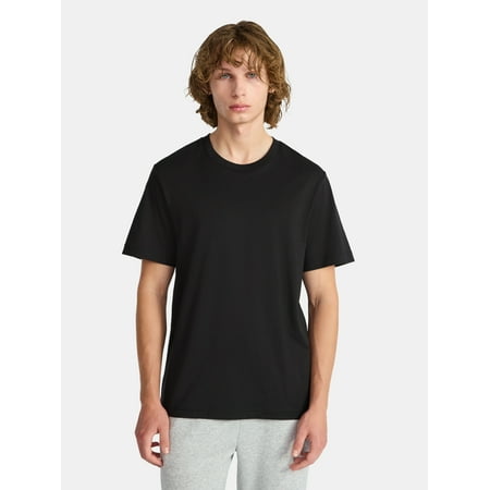 No Boundaries Standard Fit Cotton Tee with Short Sleeves, Men's and Big Men's XS-5XL Now $7.98