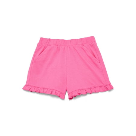 Wonder Nation Toddler Girls Ruffle Hem Shorts