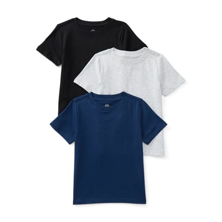 Wonder Nation Toddler Boys Tee with Short Sleeves, 3-Pack