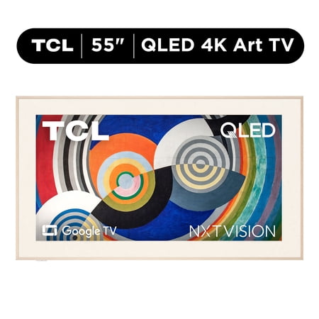 TCL 55" Class NXTVISION Series QLED 4K HDR Smart Google Art TV - 120Hz, Dolby Atmos Now $698.00