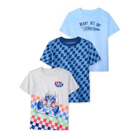 Garanimals Newborn, Baby & Toddler Boy Cotton Short-Sleeve Graphic T-Shirts, 3-Pack Now $7.69