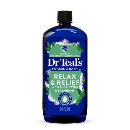 Dr Teal's Relax & Relief Foaming Bath with Pure Epsom Salt, Eucalyptus & Spearmint Now $5.87