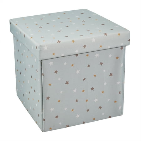 Kvell Kids Stars Design 15 x 15 Inch Collapsible Toy Storage Bin with Removable Lid Now $10.97