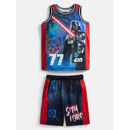 Star Wars Boys Basketball Jersey and Shorts Set, 2-Piece Now $6.98