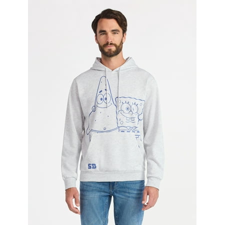 SpongeBob SquarePants Men's & Big Men's Graphic Fleece Hoodie with Long Sleeves Now $15.93