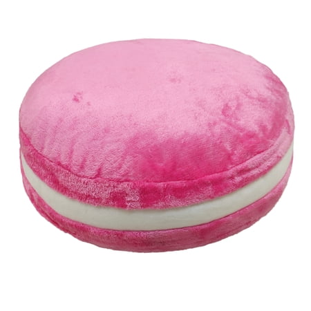 Mainstays Plush Macaron Shaped Throw Pillow, 12" Round, Pink Now $5.00