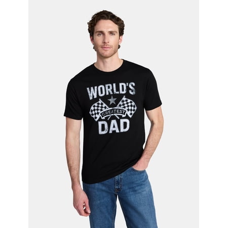 Father's Day Men's Vintage Label Dad Graphic Tee by Way to Celebrate Now $4.40