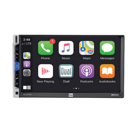 Dual Electronics 7" Touchscreen Car Stereo Receiver with Certified Apple CarPlay & Now $107.97