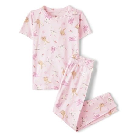The Children's Place Girls Short Sleeve Easter Print Snug Fit Cotton Pajamas Now $15.65