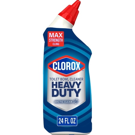 Clorox Toilet Bowl Cleaner Heavy Duty Stain and Ring Remover, Arctic Clean, 24 Fl Oz