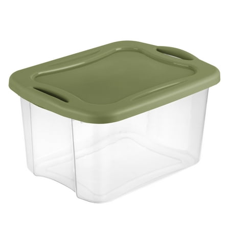 Sterilite EZ Carry 40 Quart Medium Storage Bin, Clear Plastic Storage Container Now $8.74