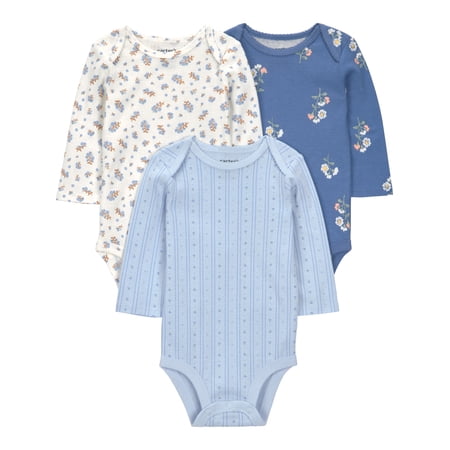 Carter's Child of Mine Baby Bodysuits, 3-Pack, Months Now $5.50