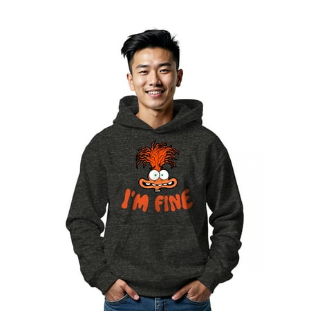 Inside Out, Men's & Big Men's Graphic Hoodie, Anxious Anxiety Now $8.43