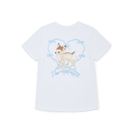 Disney Bambi Girls Short Sleeve Graphic T-Shirt Now $7.03