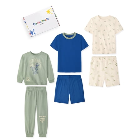 Garanimals Newborn, Baby & Toddler Boy Cotton 6-Piece Outfit Sets Now $12.59 at Walmart
