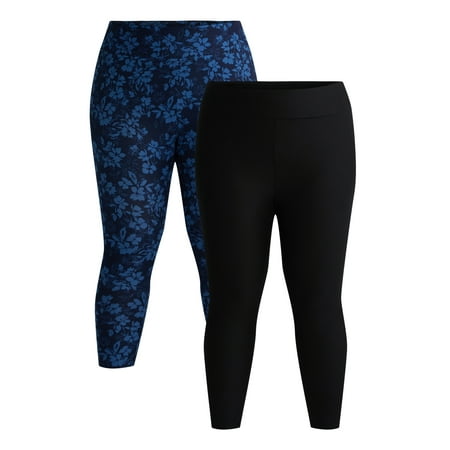 Terra & Sky's Women's Plus Capri Leggings, 2-Pack Now $9.06