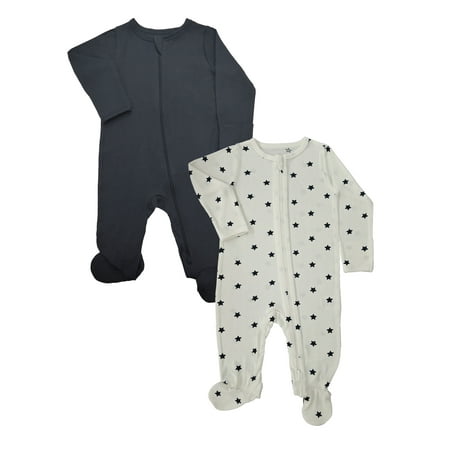 Wonder So Soft Modal by Wonder Nation Baby Unisex Two-Way Zipper Footed Sleep N Play Now $8.98