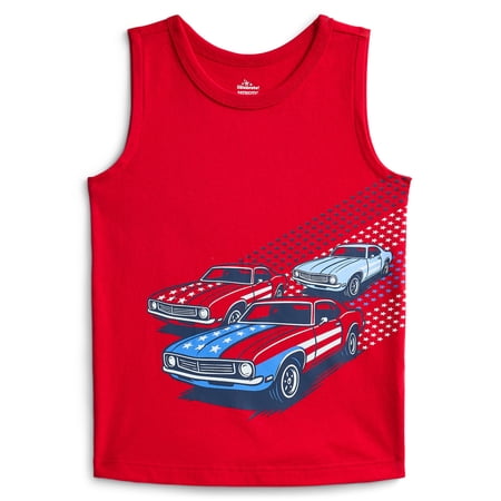 Way To Celebrate Fourth of July Toddler Boys Patriotic Americana Americana Muscle Now $4.48