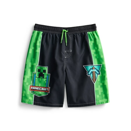 Minecraft Boys Creepers Swim Trunks with UPF 50 Now $9.50