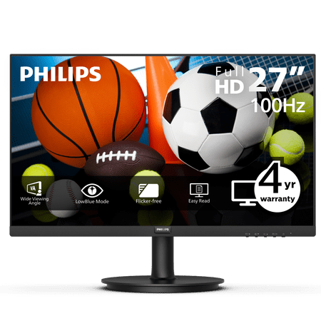 Philips V-line 271V8LBS 27" Class Full HD LED Monitor - 16:9 - Textured Black - 27" Now $79.00