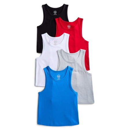 Wonder Nation Boys Kid Tough Tank Tops, 5-Pack, & Husky Now $8.00