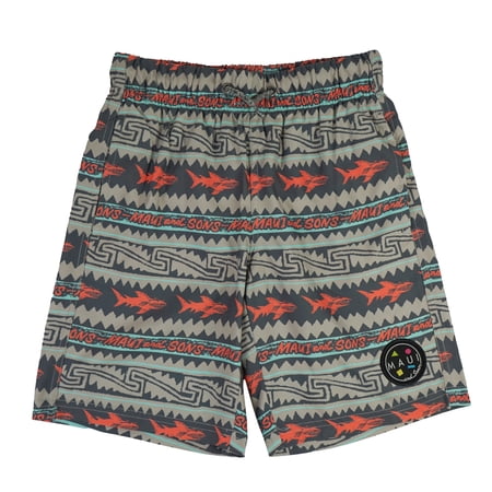 Maui and Sons El Sharko Boy's Swim Trunks Classic Quick Drying Pool Shorts Inspired Now $9.50
