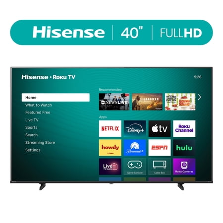 Hisense 40" 1080p TV LED-backlit LCD TV 40H4030F1, 1 Pack Now $118.00 at Walmart