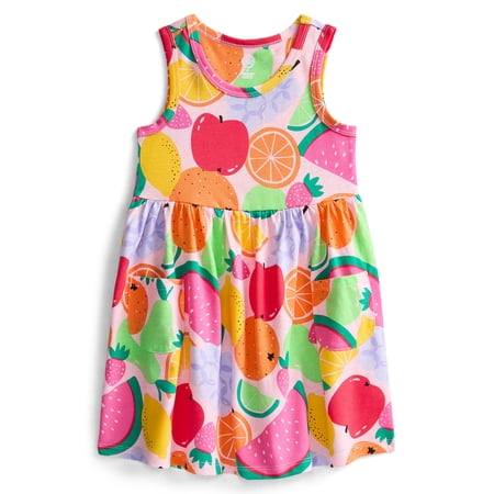 Wonder Nation Toddler Girls Sleeveless Knit Tank Play Dress Now $5.24