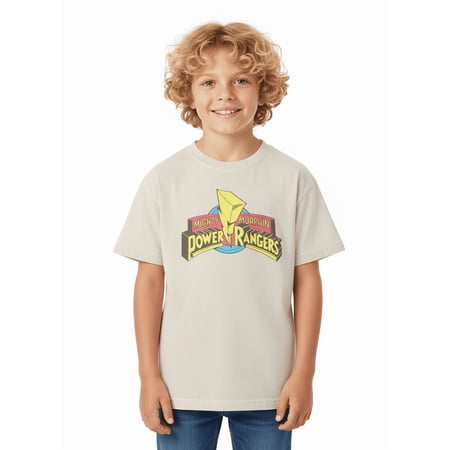 Power Rangers Boys Mineral Wash Mighty Morphin Graphic Tee Now $3.14