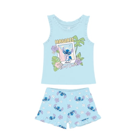 Stitch Toddler Girl Short Set, Sizes 12 Months-5T