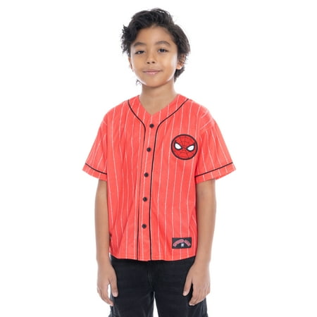 Spider-Man Boys Character Graphic Baseball Jersey Now $4.98